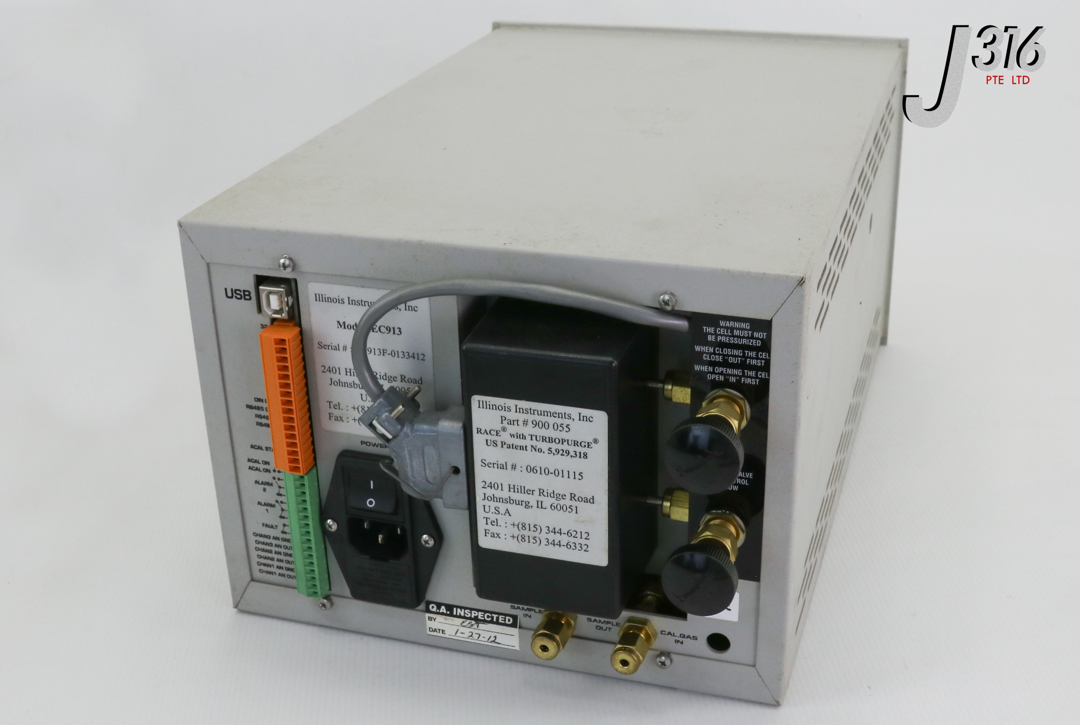 24767 ILLINOIS INSTRUMENTS SERIES EC900 OXYGEN ANALYZER W J316Gallery